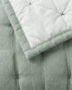 Cotton Mist Stitched Quilt