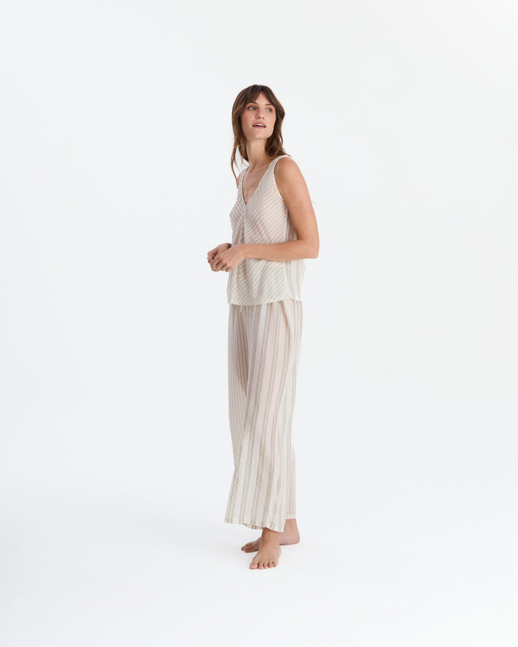 Salvia Cotton Mist Long Pajama Set