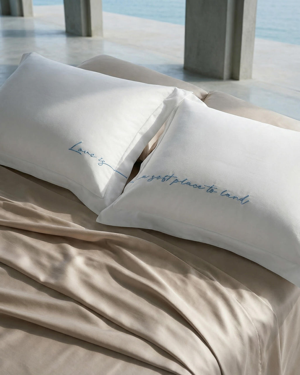 Lovely Bamboo Viscose Sham Set