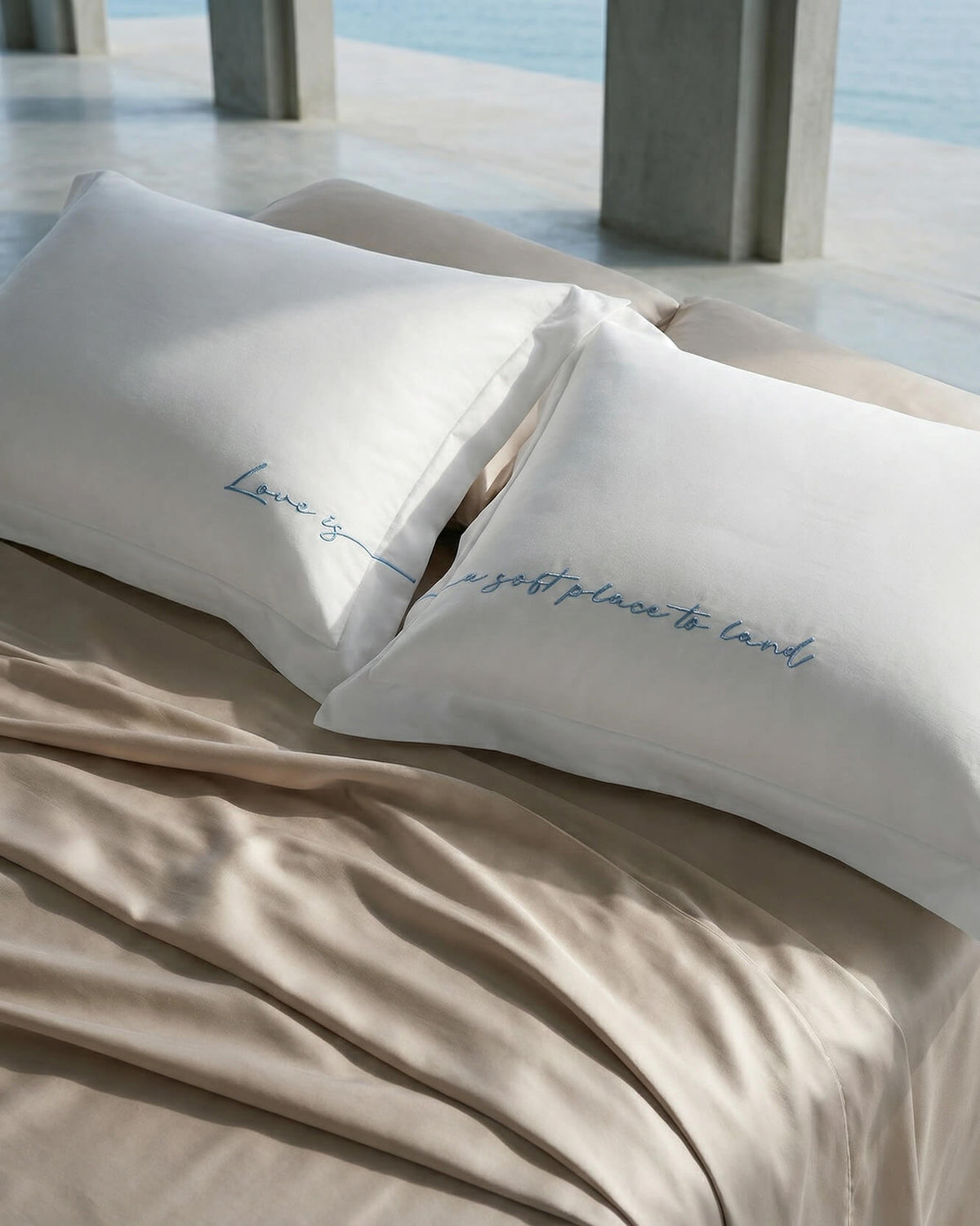 Lovely Bamboo Viscose Sham Set