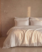 Luce Cotton Sateen Embroidered Duvet Cover