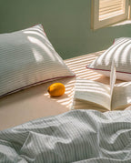 Mare Stripe Silky Lyocell Fitted Sheet Set