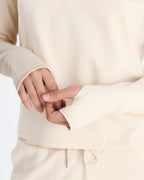 Light French Terry Long-Sleeved Top
