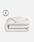 Perla Reversible Cotton Sateen Duvet Cover