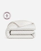 Perla Reversible Cotton Sateen Duvet Cover