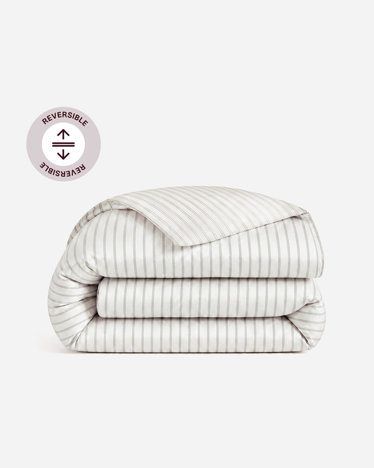 Perla Reversible Cotton Sateen Duvet Cover