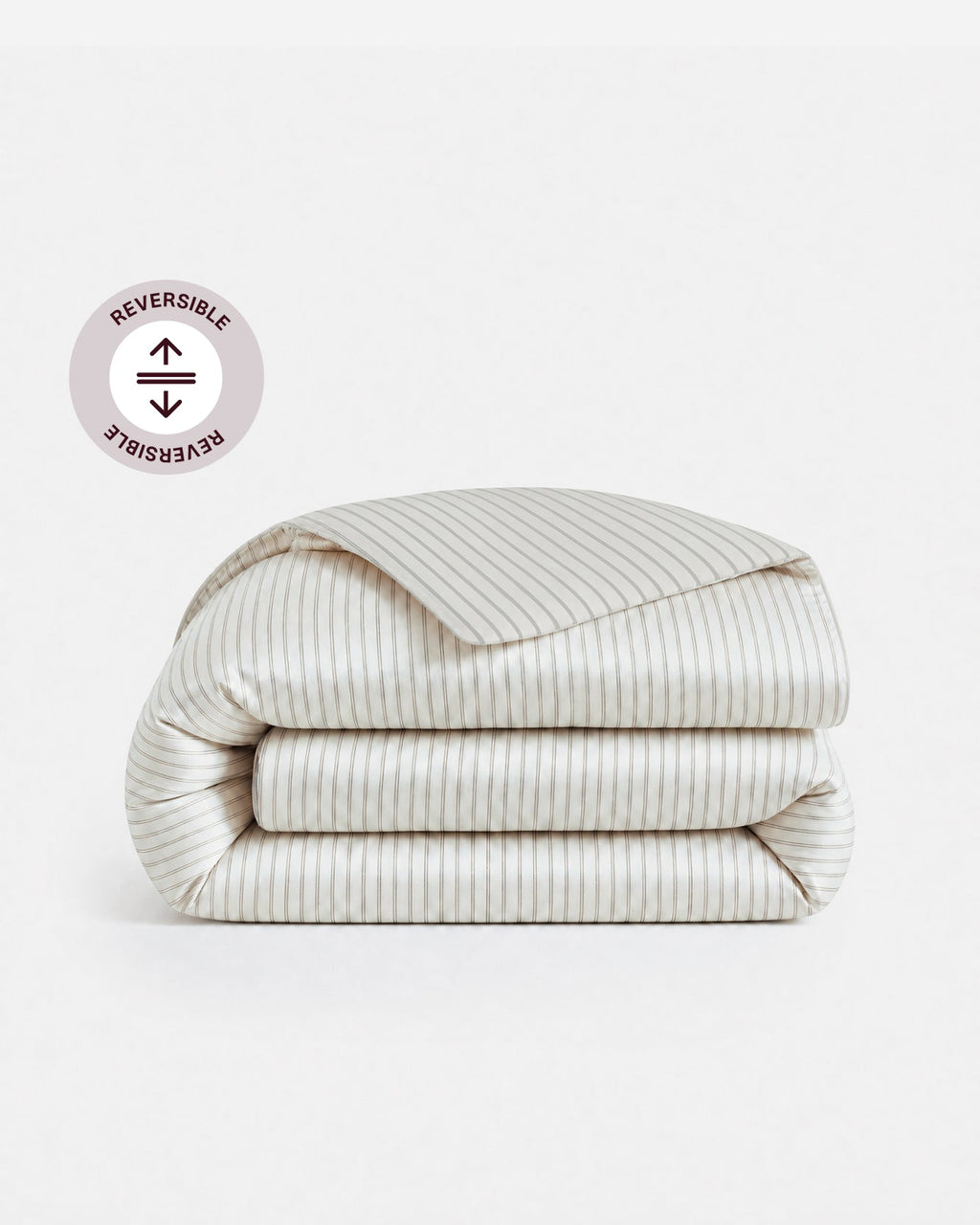 Perla Reversible Cotton Sateen Duvet Cover