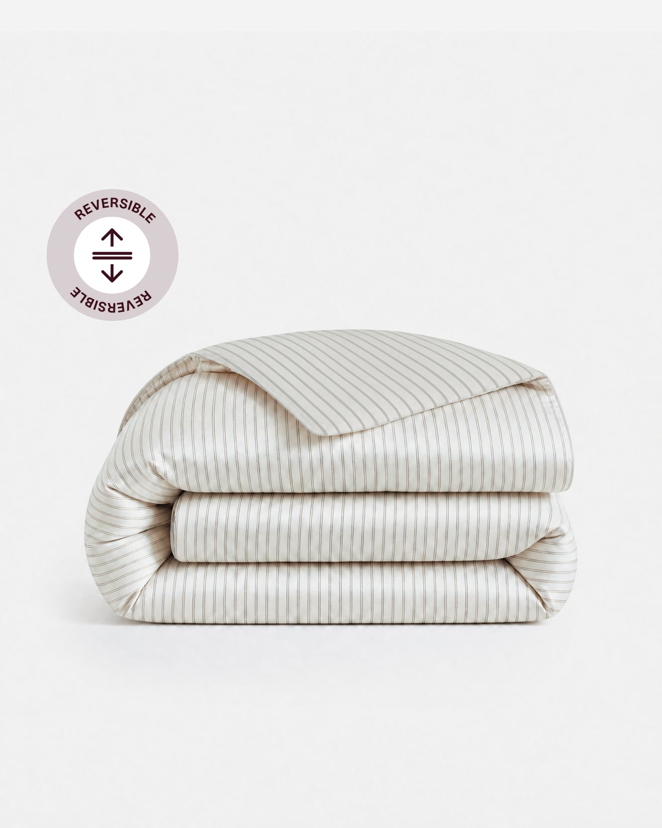 Perla Reversible Cotton Sateen Duvet Cover