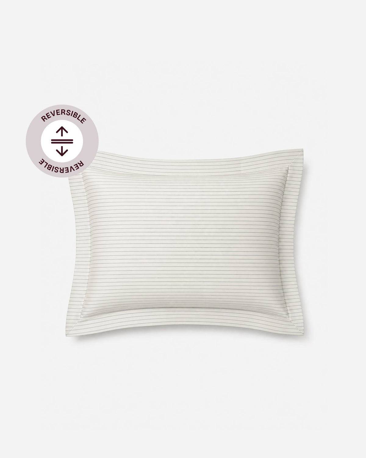 Perla Reversible Cotton Sateen Sham Set