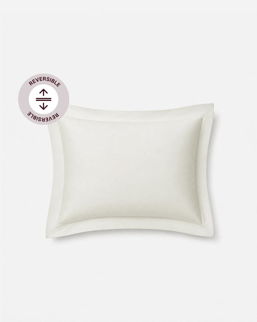 Perla Reversible Cotton Sateen Sham Set