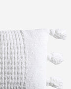 Braided Pom Pom Lumbar Pillow