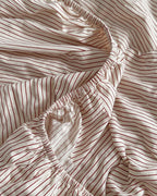 Rimini Stripe Cotton Sateen Fitted Sheet