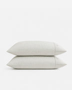 Salvia Reversible Cotton Mist Fitted Sheet Set