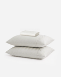 Salvia Reversible Cotton Mist Fitted Sheet Set