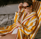 Sole Striped Beach Robe