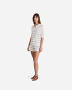 Lido Stripe Cloud Crochet Shorts