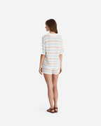 Lido Stripe Cloud Crochet Shorts