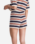 Notte Stripe Cloud Crochet Shorts