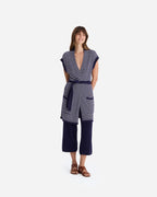 Striped Cloud Cool Light Short Cardigan
