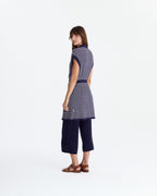 Striped Cloud Cool Light Short Cardigan