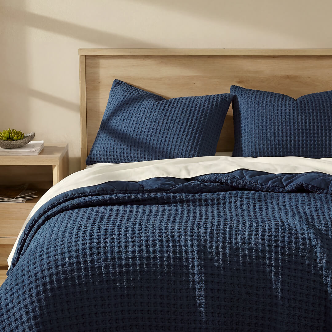 Snug Waffle Comforter Bundle