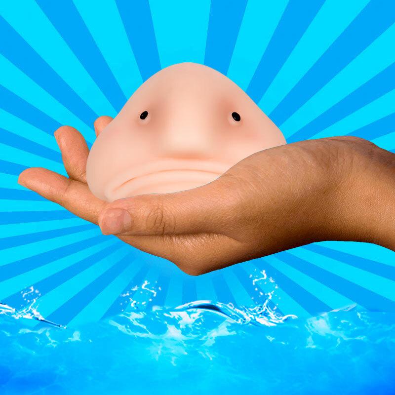 Sunny the Happy BLOBFISH - Squishy Stress Fidget Novelty Toy - Archie McPhee