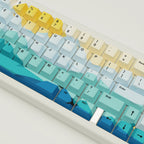 Sunset Design Keycaps and Mechanical Keyboard