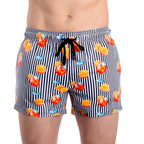 Men’s Premium Compression-Lined Hybrid Shorts – Sunset Spritz-Surf and Storm