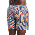 Men’s Premium Compression-Lined Hybrid Shorts – Sunset Spritz-Surf and Storm