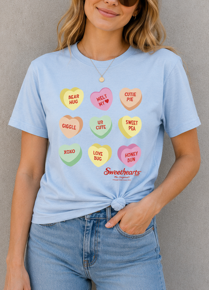 Sweethearts® Conversation Hearts Pattern Tee