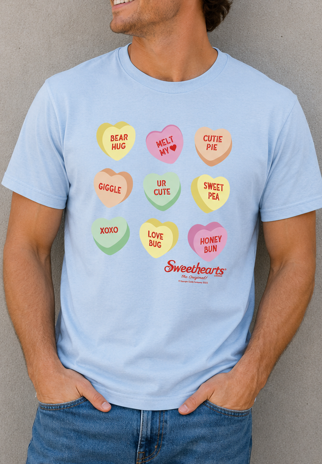 Sweethearts® Conversation Hearts Pattern Tee