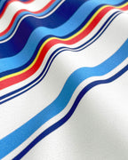 Swim Brief Navy White Horizontal Stripes