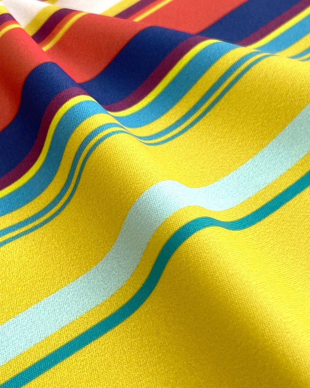 Swim Brief Red Yellow Horizontal Stripes