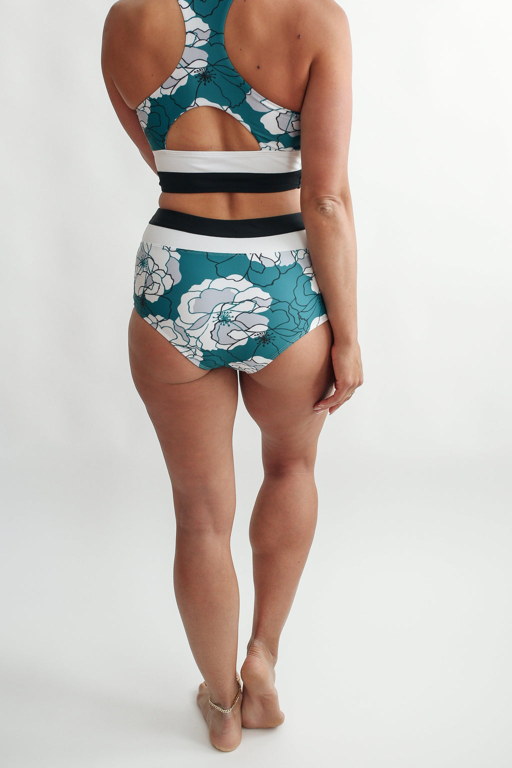 Moderate Coverage High Waist Bikini Bottoms | FINAL SALE