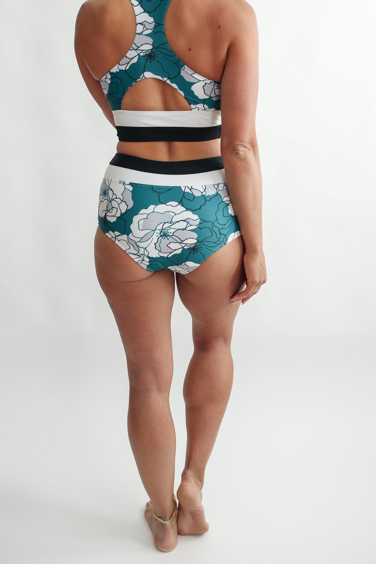 Moderate Coverage High Waist Bikini Bottoms | FINAL SALE