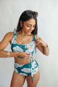 Tie Shoulder Breastfeeding Swimsuit Top | FINAL SALE