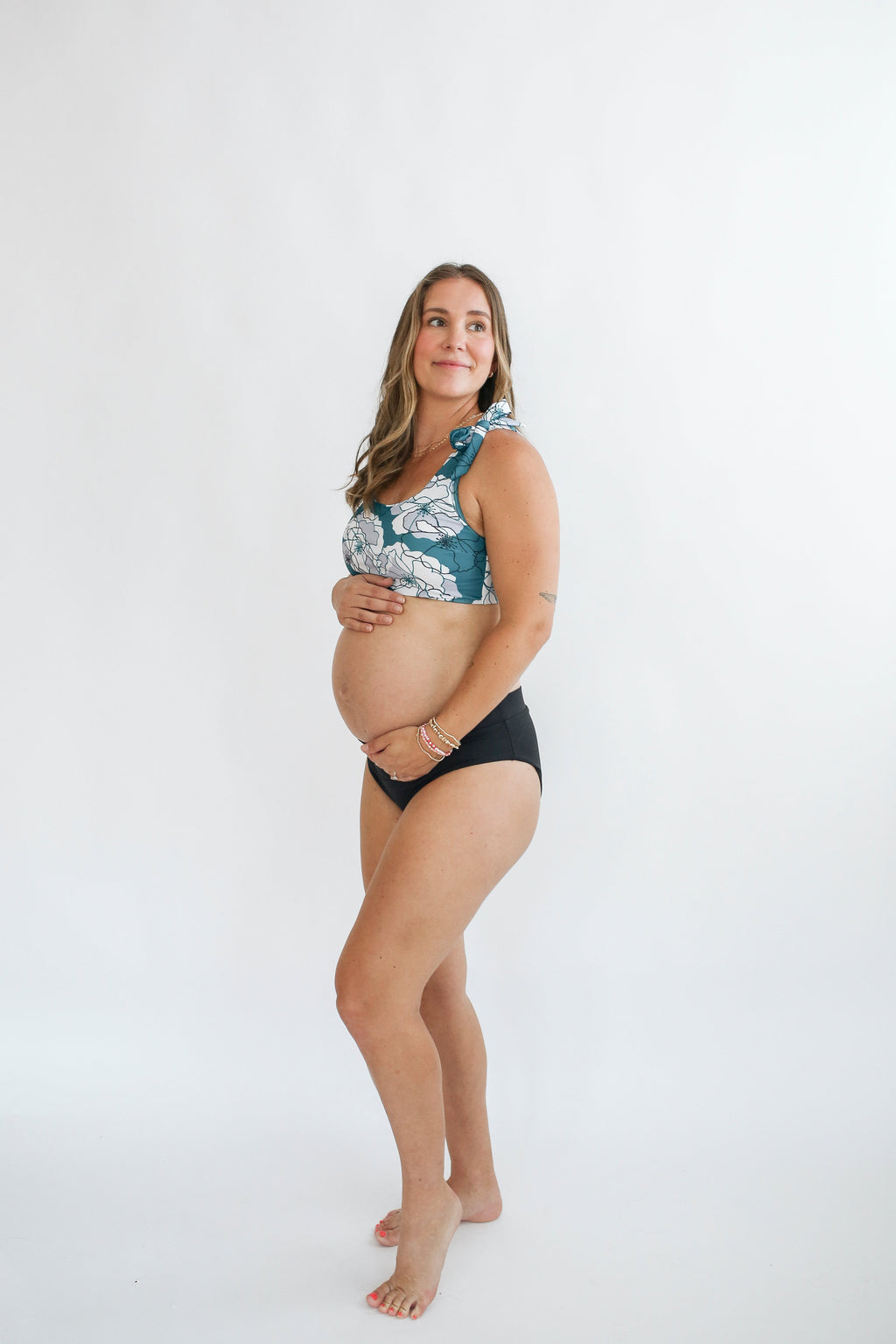 Tie Shoulder Breastfeeding Swimsuit Top | FINAL SALE