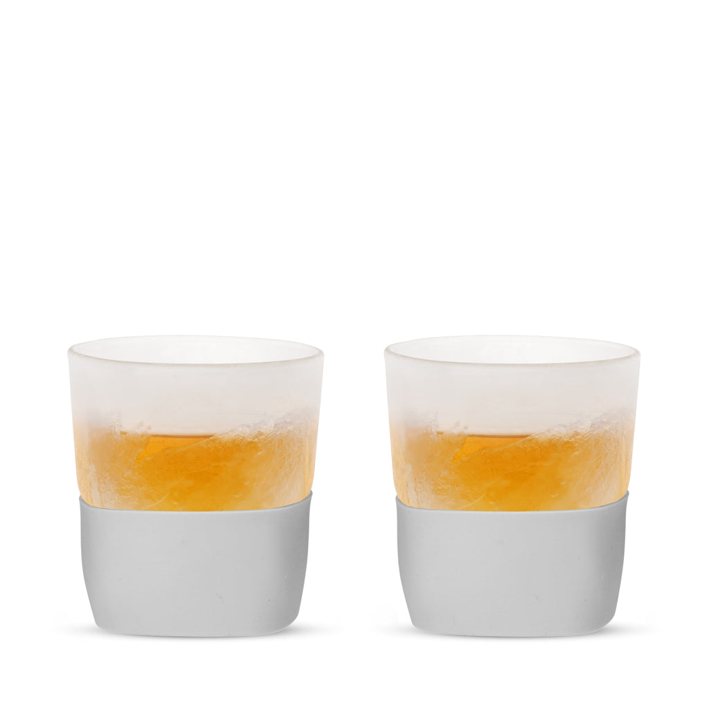 Glass Whiskey FREEZE™ in Gray, Set of 2
