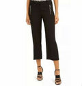 Calvin Klein Women's Zipper-Pocket Cropped Twill Pants Black Size 12