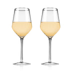 Raye Angled Crystal Chardonnay Glasses Set of 2
