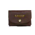 Ida Mini | Signature Brown Leather Card Holder Wallet