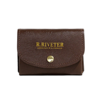 Ida Mini | Signature Brown Leather Card Holder Wallet