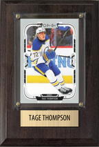 Tage Thompson Buffalo Sabres Fan Gift Plaque 4x6 1 Card Upper Deck 2024 2025 2026