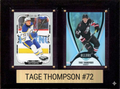 Tage Thompson Buffalo Sabres Fan Gift Plaque 6x8 2 Cards Upper Deck 2024 2025 2026