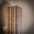 Tangerine Onyx Floor Lamp - Large - 63"H x 12"W - Square - #1
