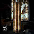 Tangerine Onyx Floor Lamp - Large - 63"H x 12"W - Square - #1
