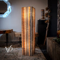 Tangerine Onyx Floor Lamp - Medium - 51.5"H x 12"W - Square