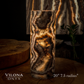 Tangerine Crystal (Onyx Table Lamp #27)
