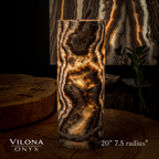 Tangerine Crystal (Onyx Table Lamp #27)