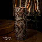 Tangerine Crystal (Onyx Table Lamp #27)